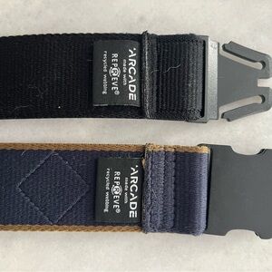 2 Belts. Arcade Black and Navy